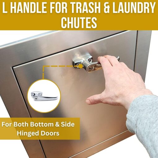 Trash Chute ADA L Handles and Laundry Chute Door Latch Plunger kit